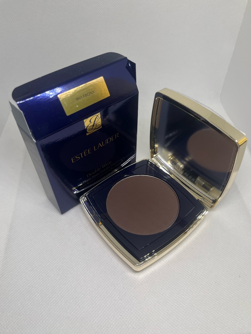 New Estee Lauder Double Wear Stay-In-Place Matte Powder Foundation 9N1 EBONY